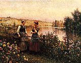 Stopping for Conversation by Daniel Ridgway Knight